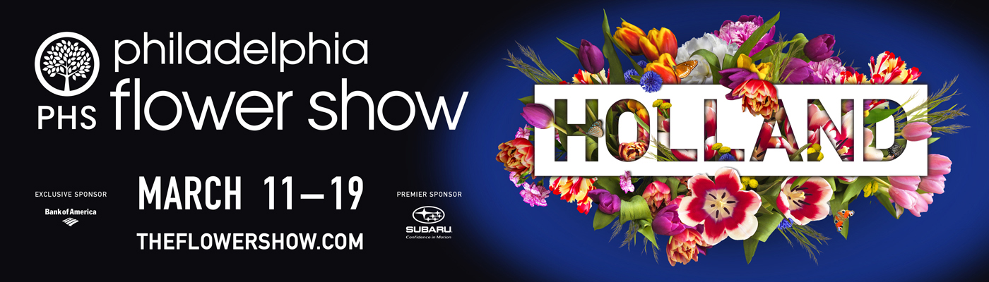 Billboard for the 2017 PHS Philadelphia Flower Show.