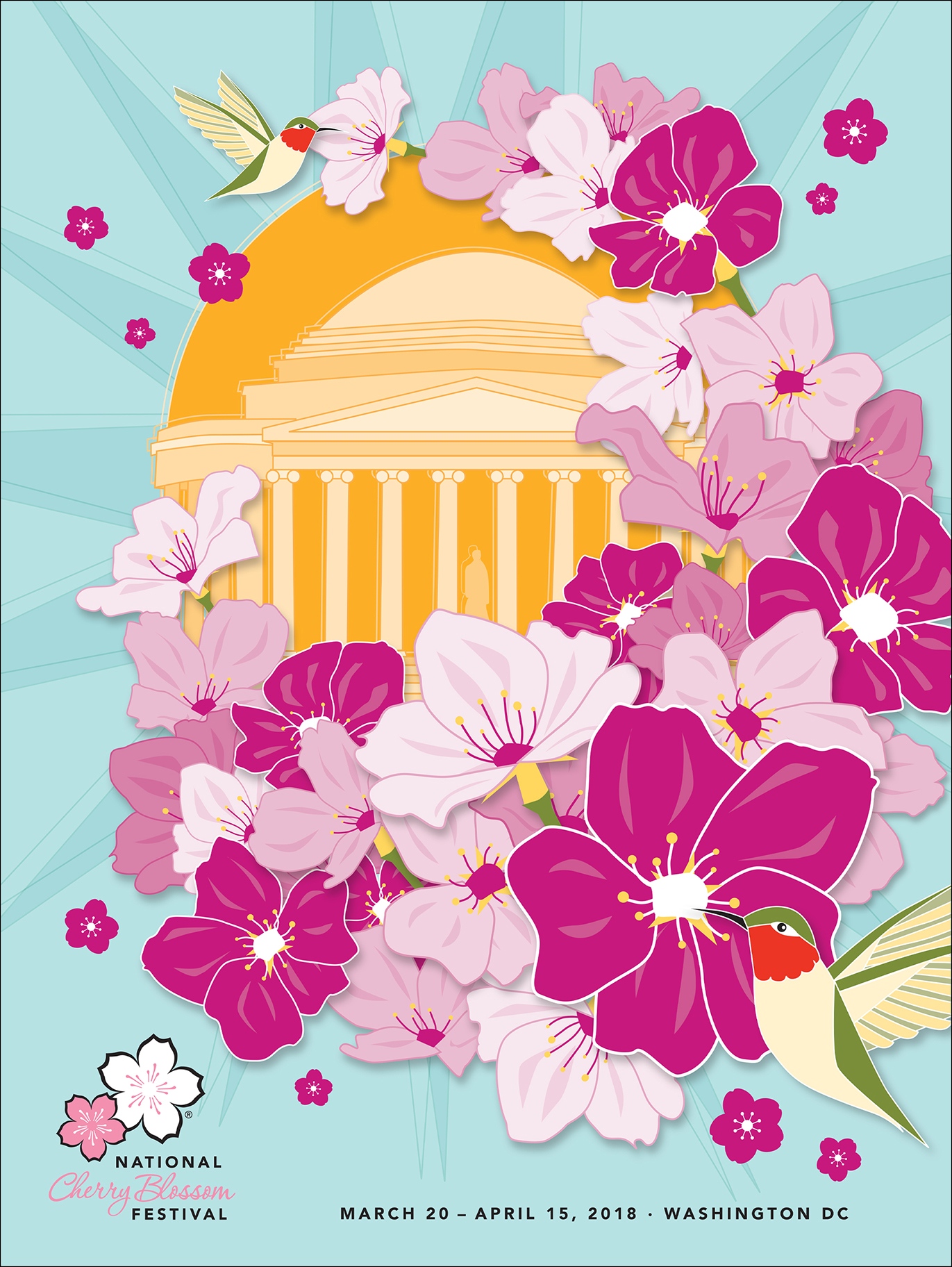 Poster design chosen as a finalist for the 2018 National Cherry Blossom Festival.