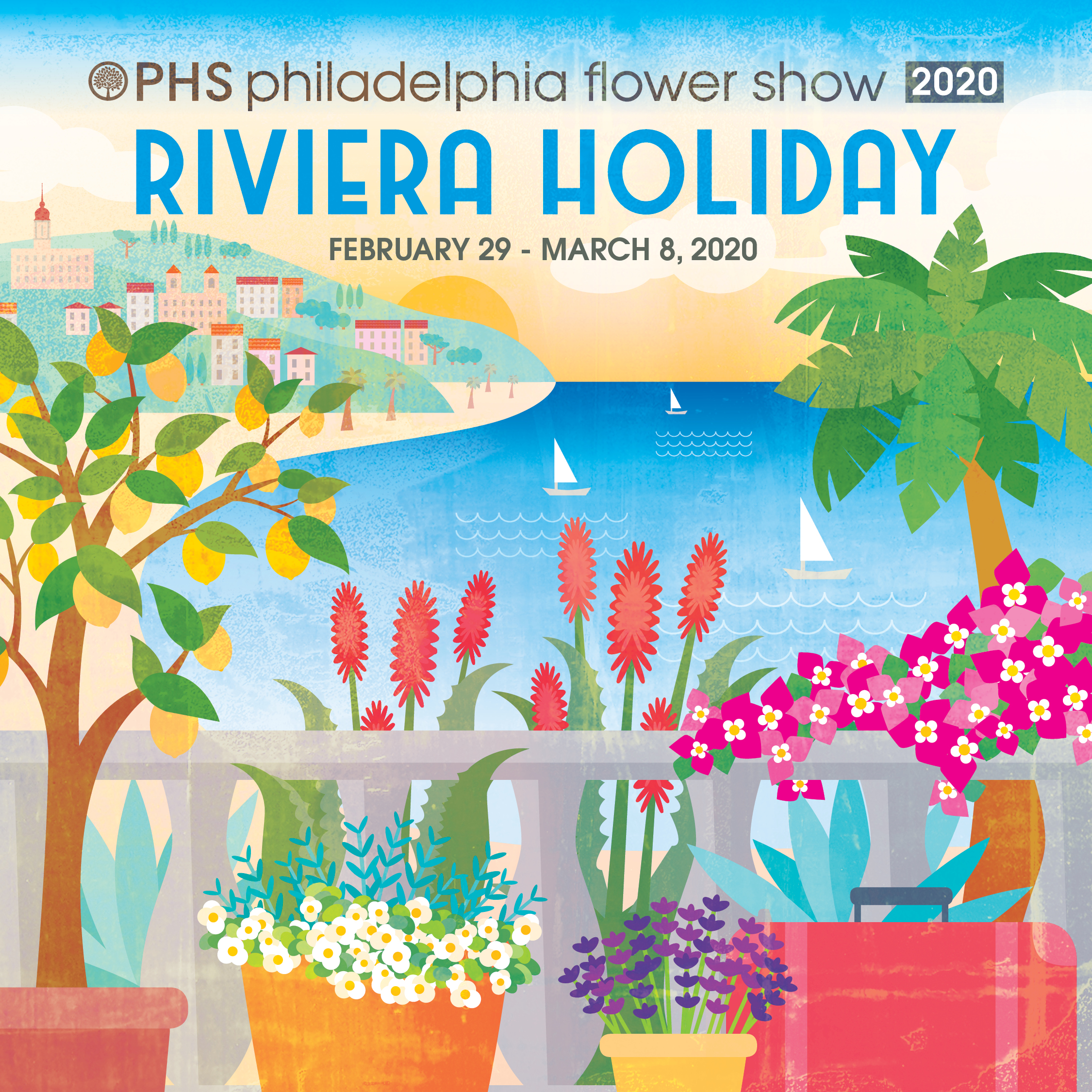 Social media post for the 2020 PHS Philadelphia Flower Show.