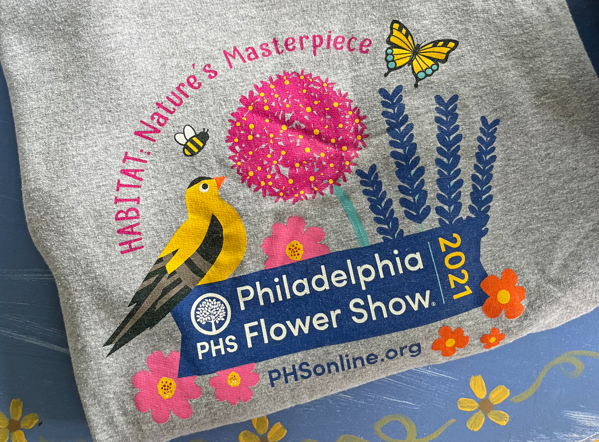 2021 PHS Flower Show merchandise - sweatshirt.